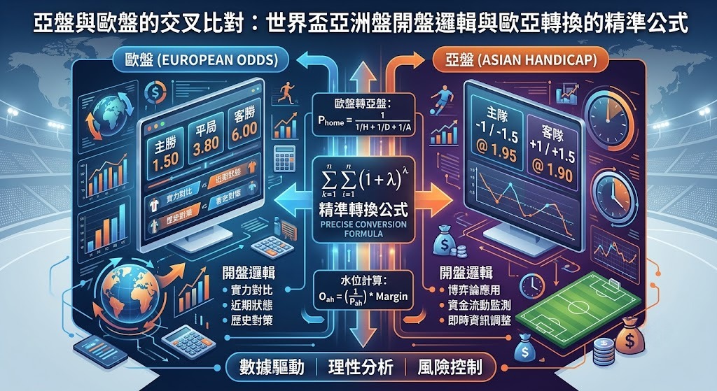 世界盃亞洲盤開盤邏輯與歐亞轉換的精準公式 世界盃亞洲盤開盤邏輯與歐亞轉換的精準公式