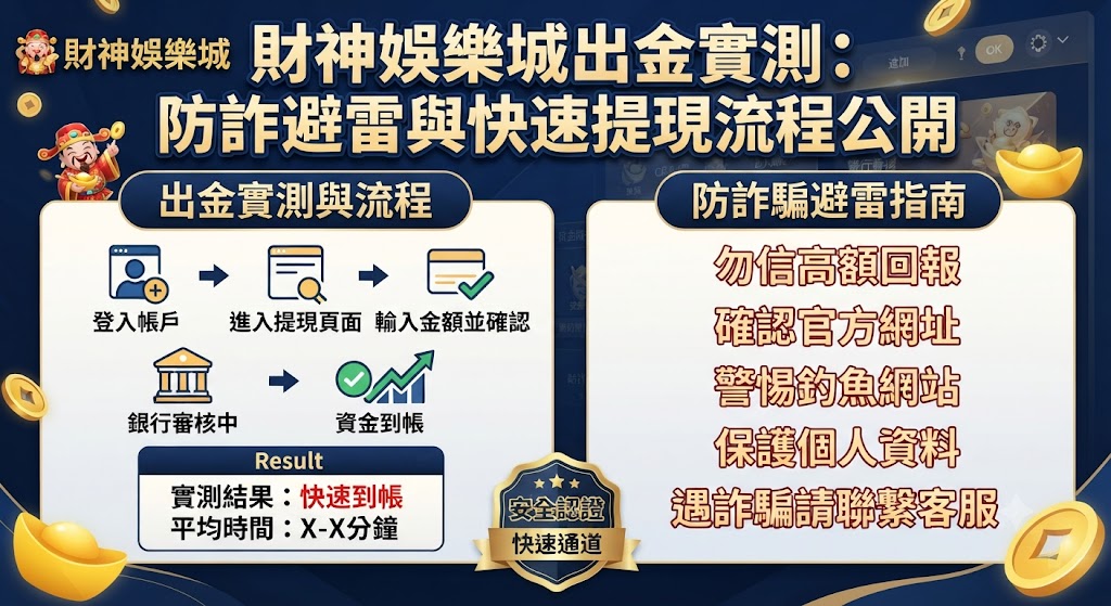 出金實測:防詐避雷與快速提現流程公開 出金實測:防詐避雷與快速提現流程公開