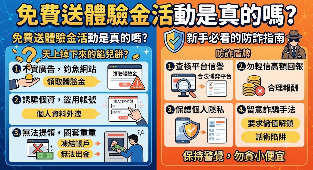 免費送體驗金活動是真的嗎？新手必看的防詐指南